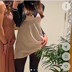 Pink satin Kendall and Kylie slip dress